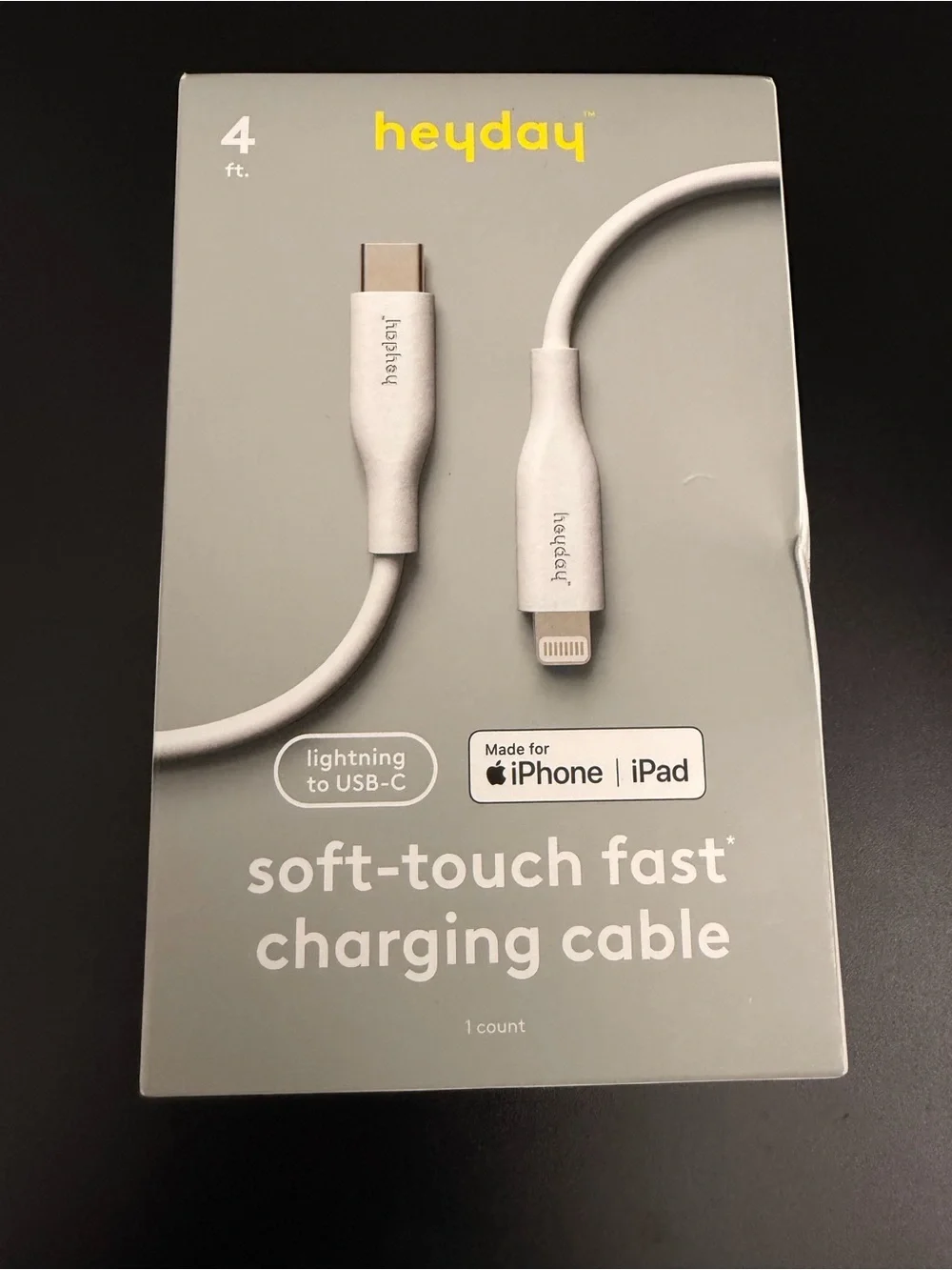 HEYDAY Soft Touch Fast Charging Cable